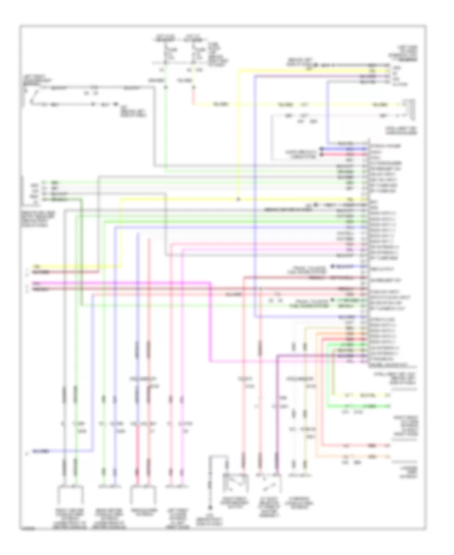 Power Door Locks Wiring Diagram with Intelligent Key Unit 3 of 3 for Nissan Armada SV 2012