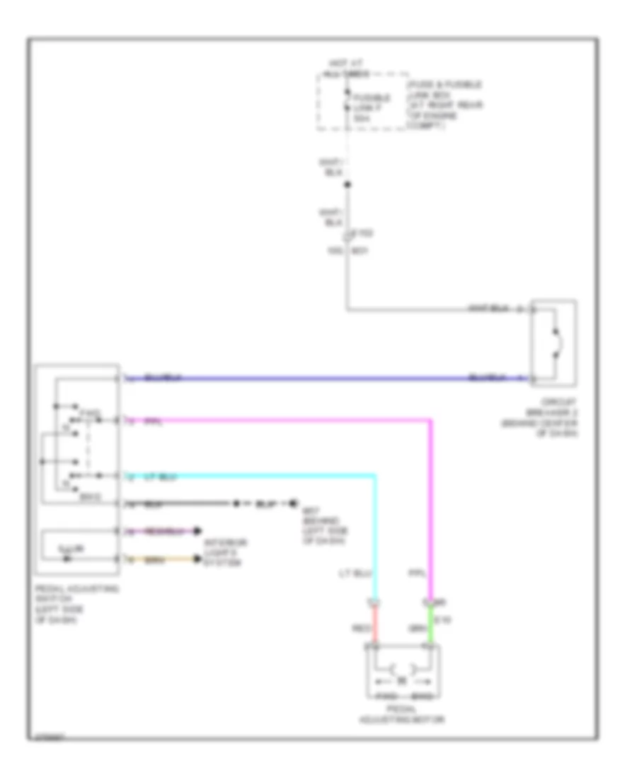 Adjustable Pedal Wiring Diagram for Nissan Armada SV 2012