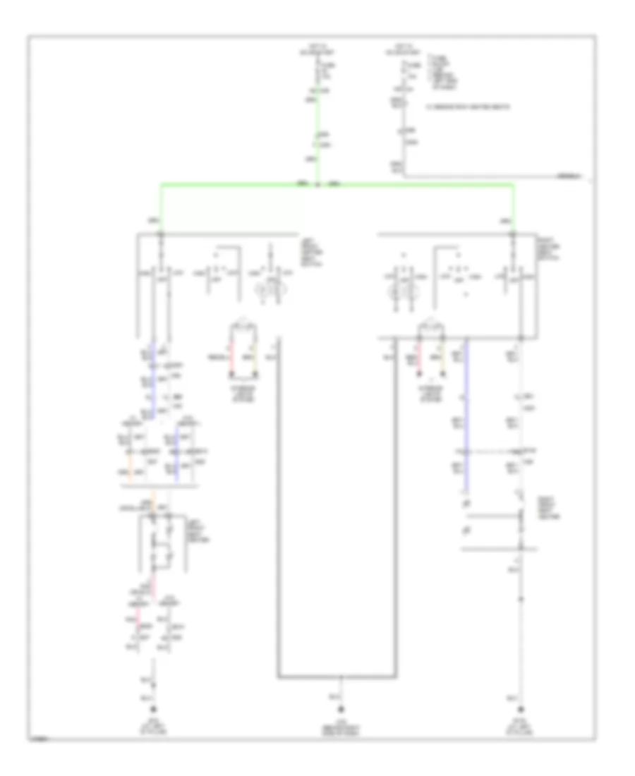 Heated Seats Wiring Diagram 1 of 2 for Nissan Armada SV 2012