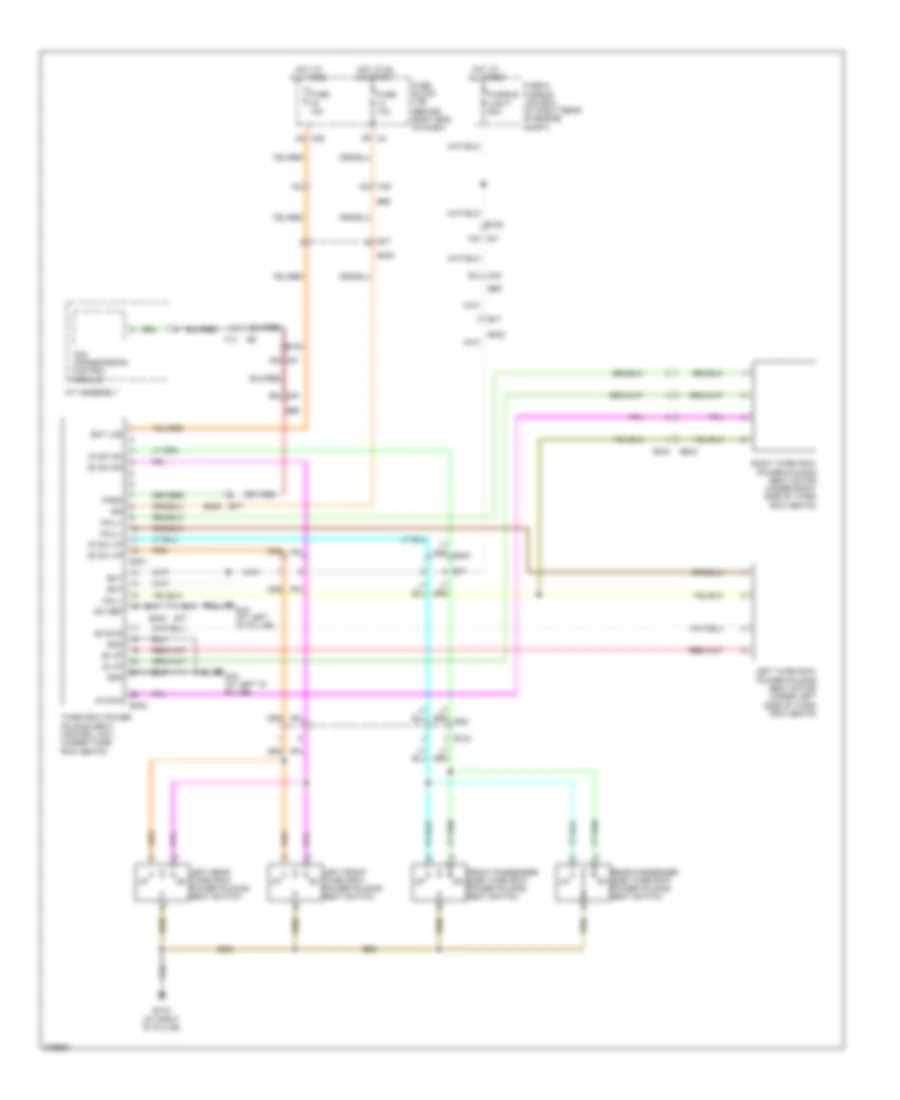 Third Row Folding Seat Wiring Diagram for Nissan Armada SV 2012