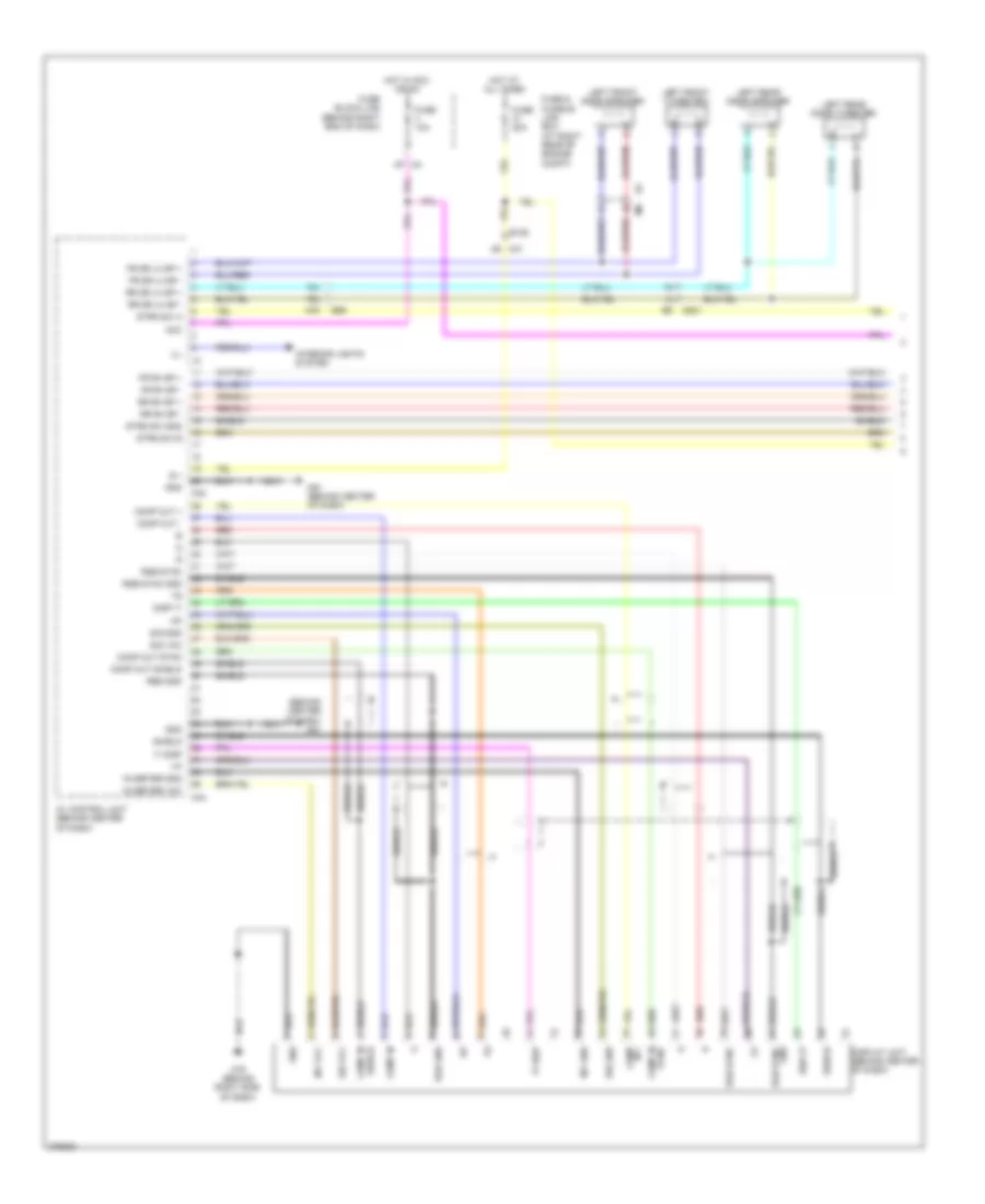 Base Radio Wiring Diagram 1 of 3 for Nissan Armada SV 2012