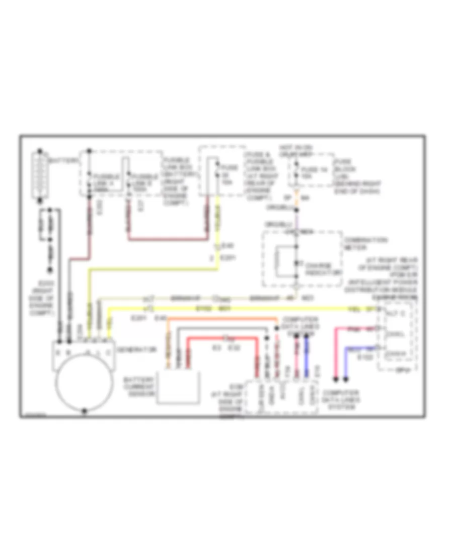 Charging Wiring Diagram for Nissan Armada SV 2012