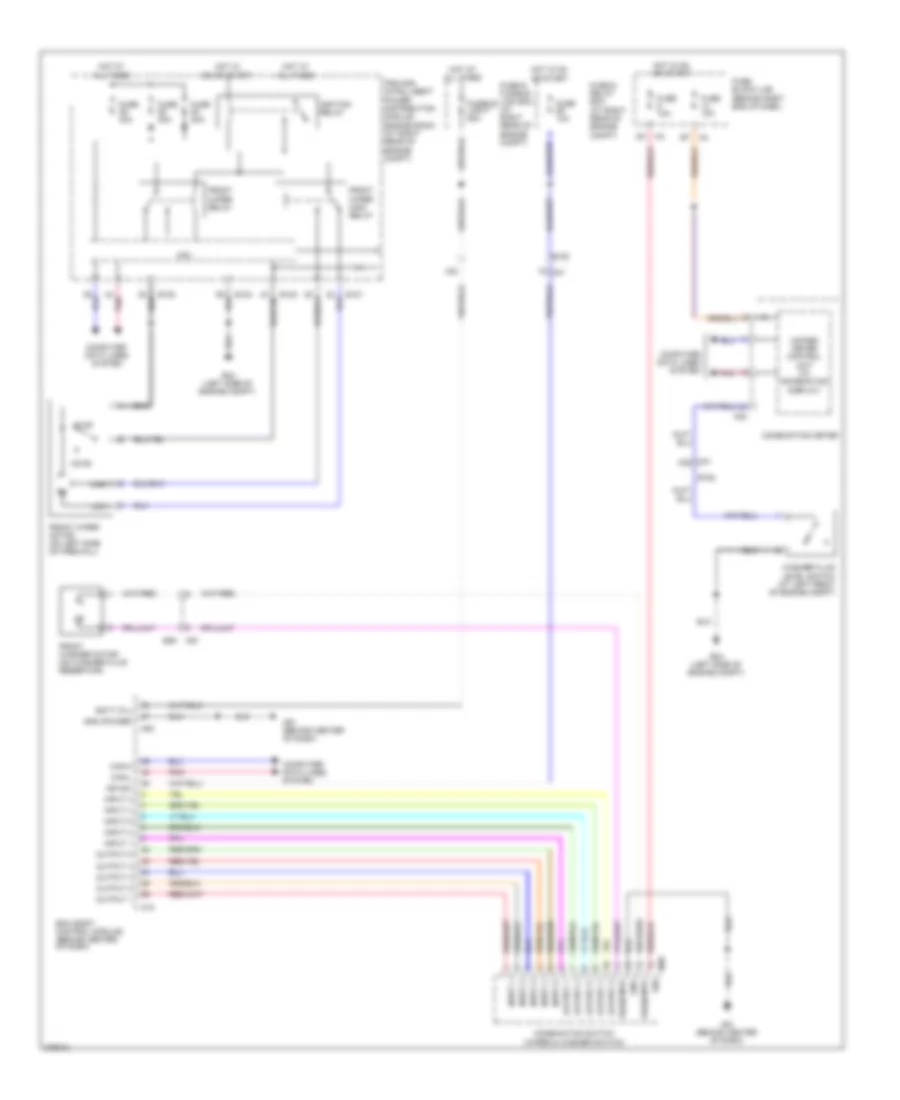 Front Wiper Washer Wiring Diagram for Nissan Armada SV 2012