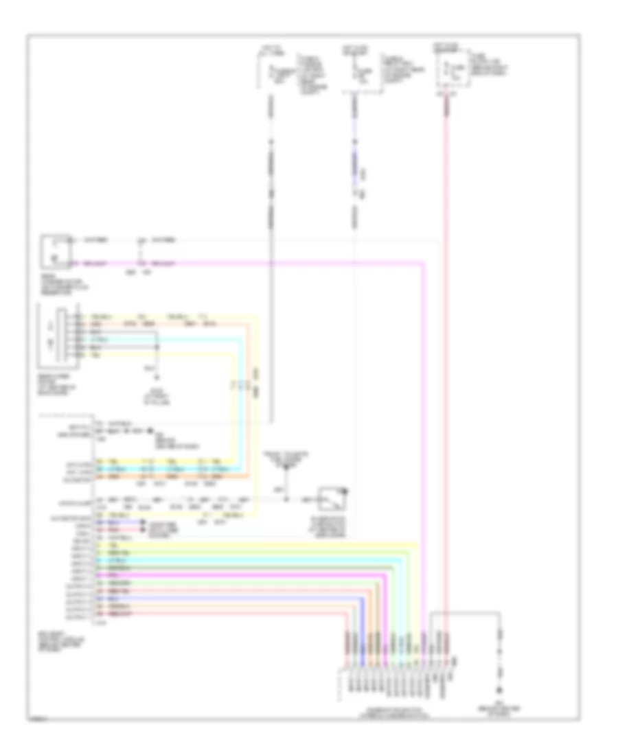 Rear Wiper Washer Wiring Diagram for Nissan Armada SV 2012