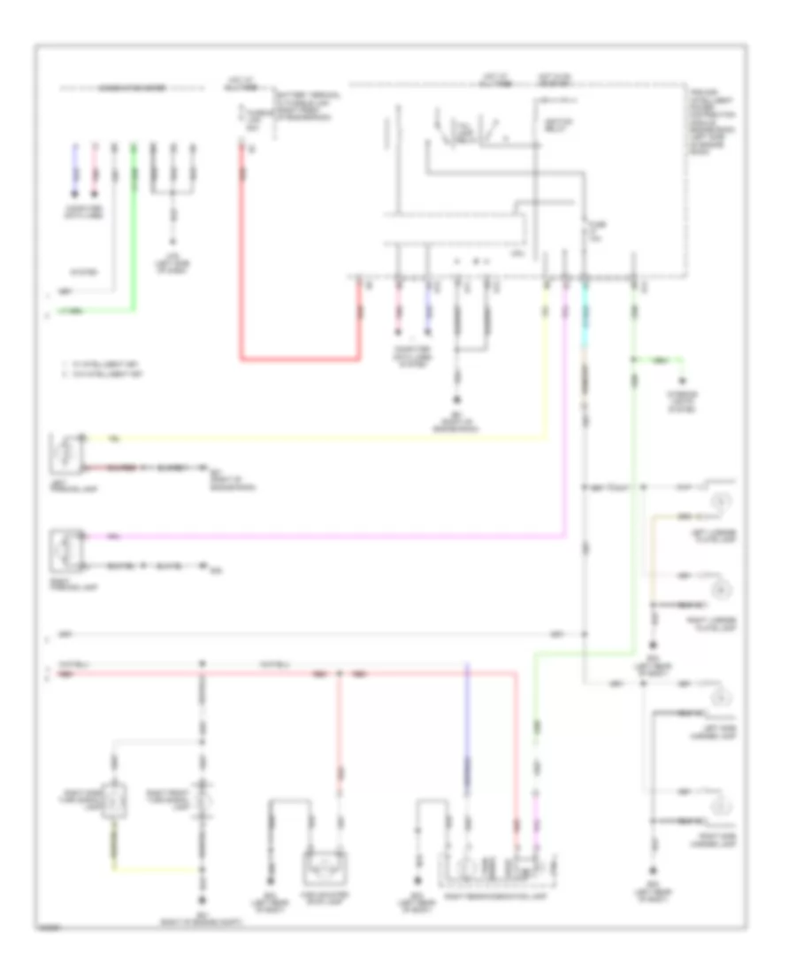 Exterior Lamps Wiring Diagram 2 of 2 for Nissan Cube Krom 2010