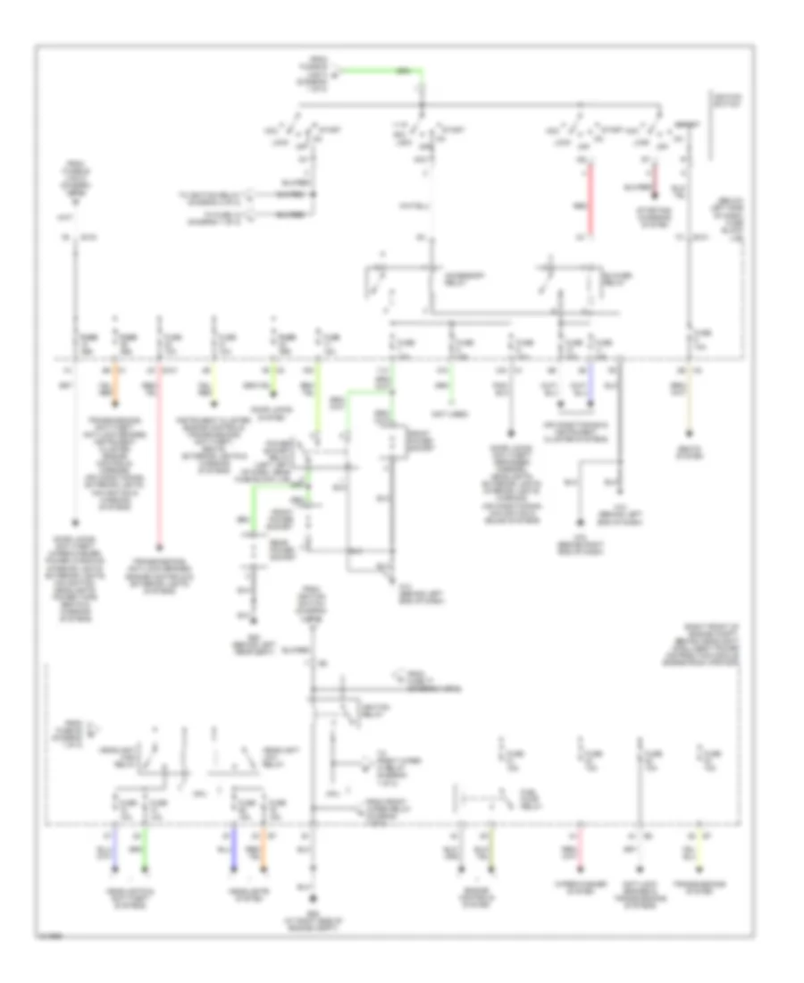 Power Distribution Wiring Diagram 2 of 2 for Nissan Murano S 2005