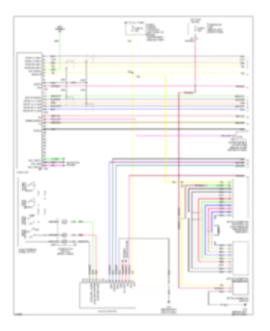 Radio Wiring Diagram Bose 1 of 3 for Nissan Murano S 2005