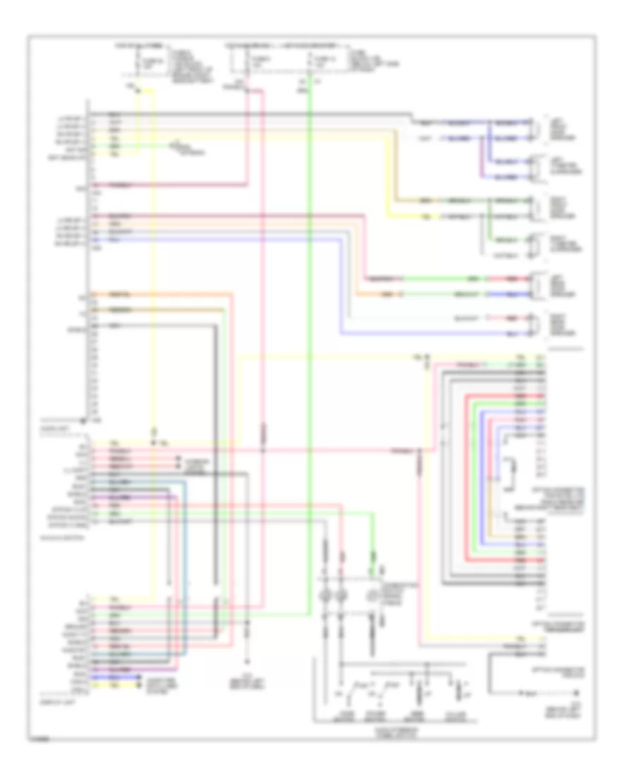 Radio Wiring Diagram Except Bose for Nissan Murano S 2005