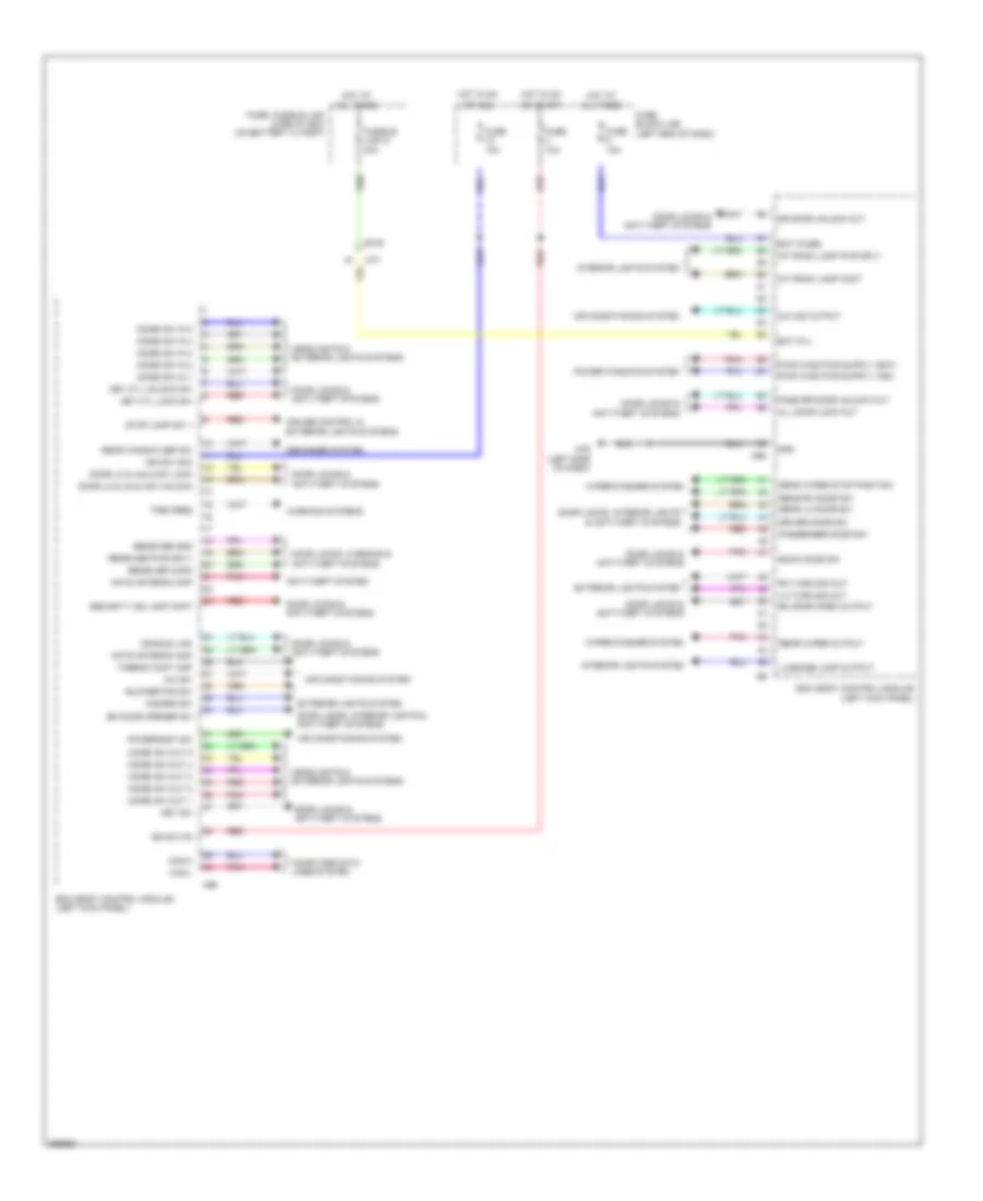 Body Control Modules Wiring Diagram without Intelligent Key for Nissan Juke SL 2014