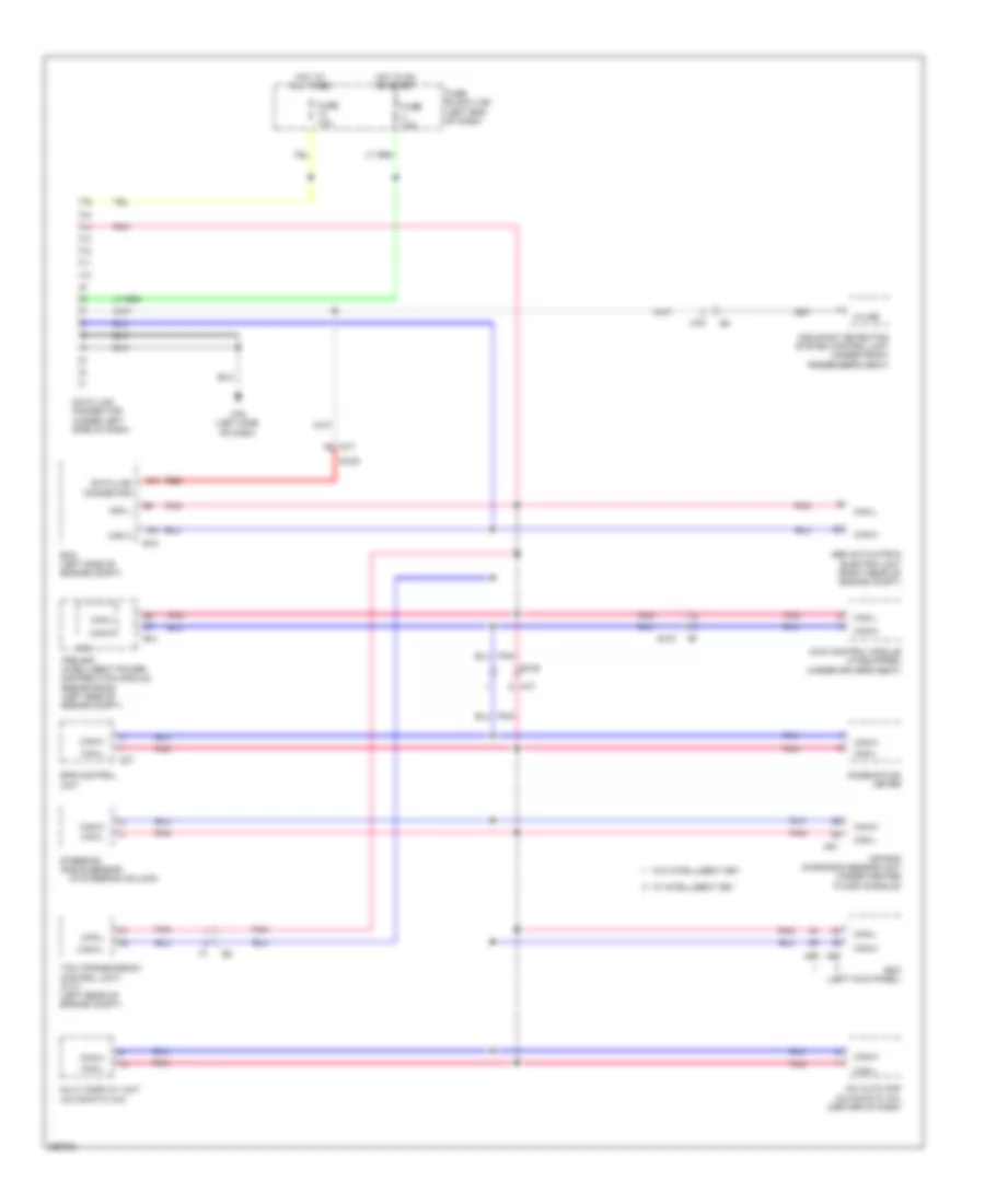Computer Data Lines Wiring Diagram for Nissan Juke SL 2014