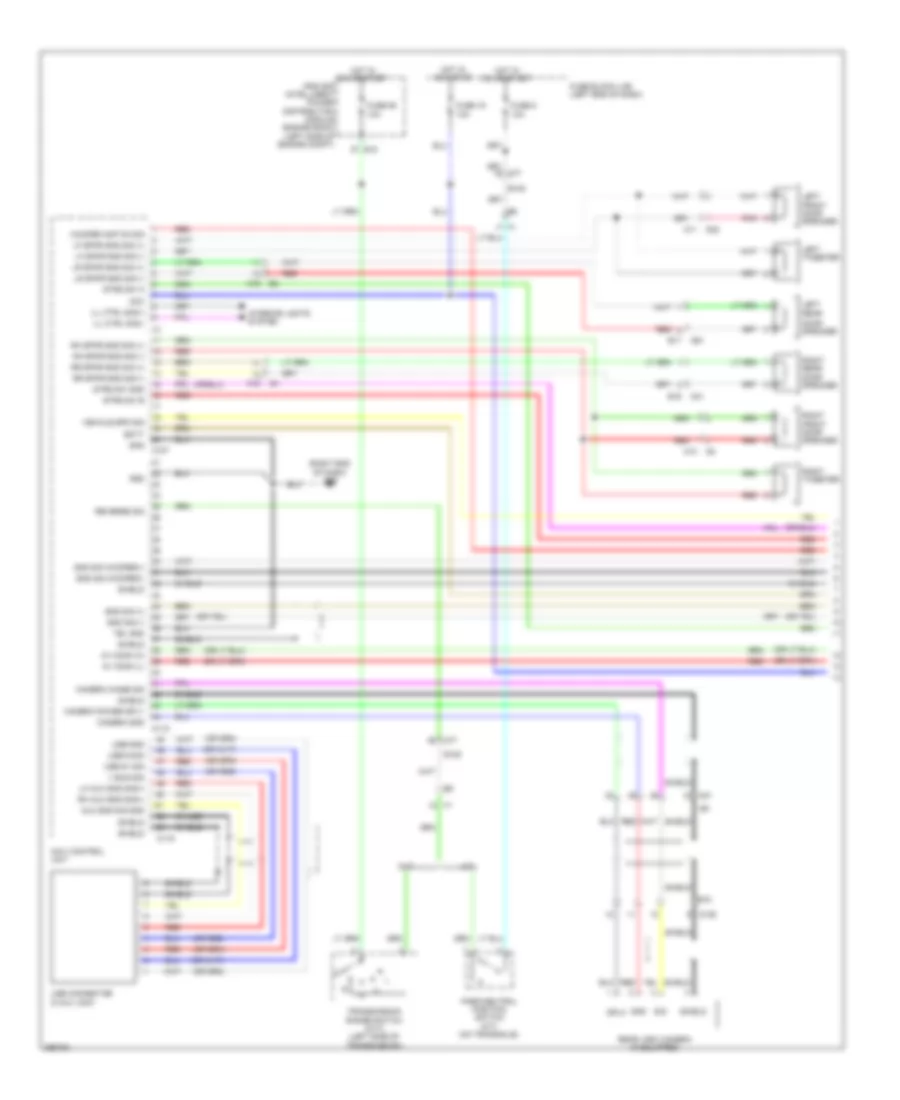 Navigation Wiring Diagram 1 of 2 for Nissan Juke SL 2014