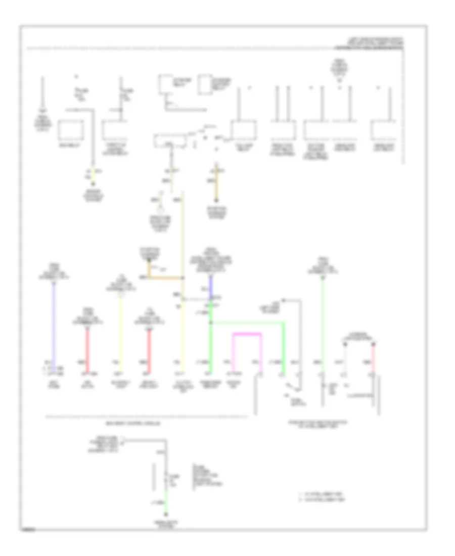 Power Distribution Wiring Diagram (3 of 3) for Nissan Juke SL 2014