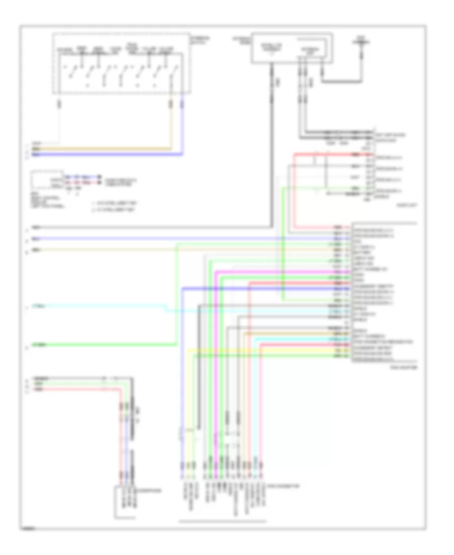 Radio Wiring Diagram, without Navigation (3 of 3) for Nissan Juke SL 2014