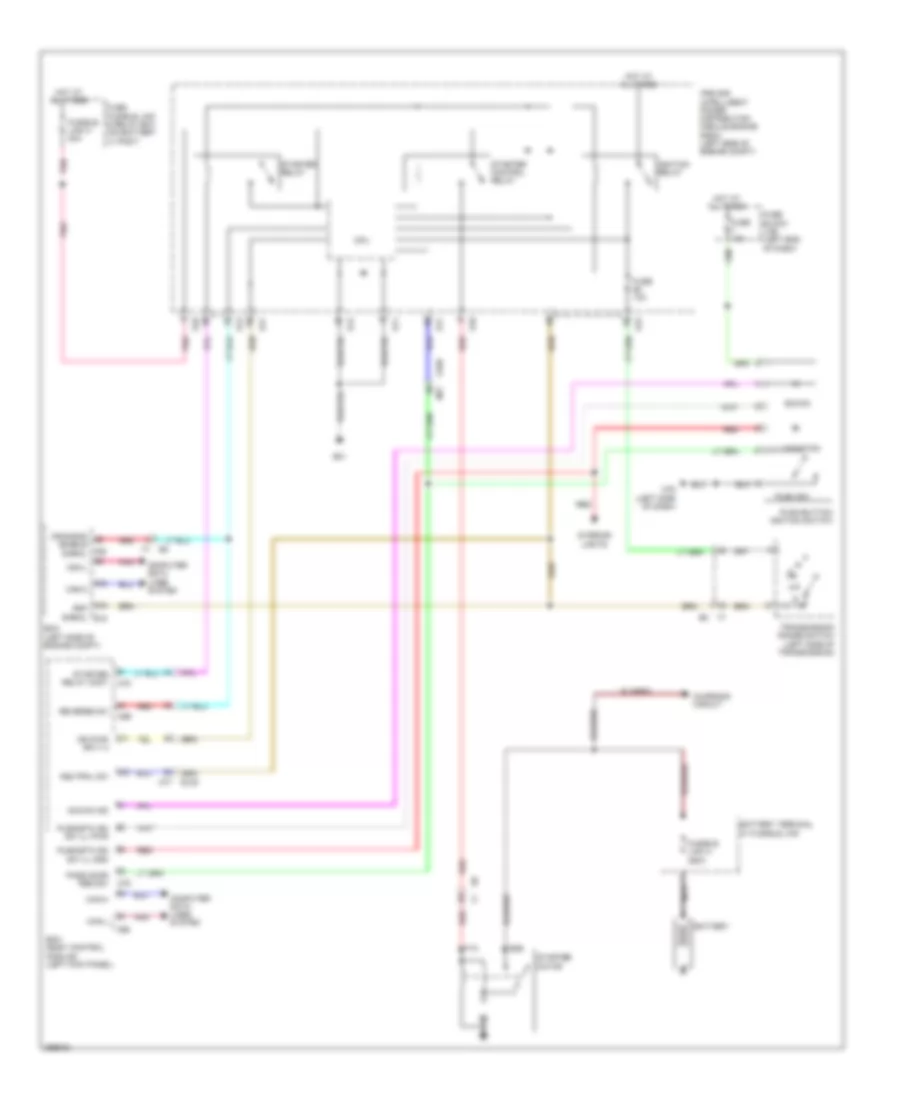 Starting Wiring Diagram, CVT with Intelligent Key for Nissan Juke SL 2014