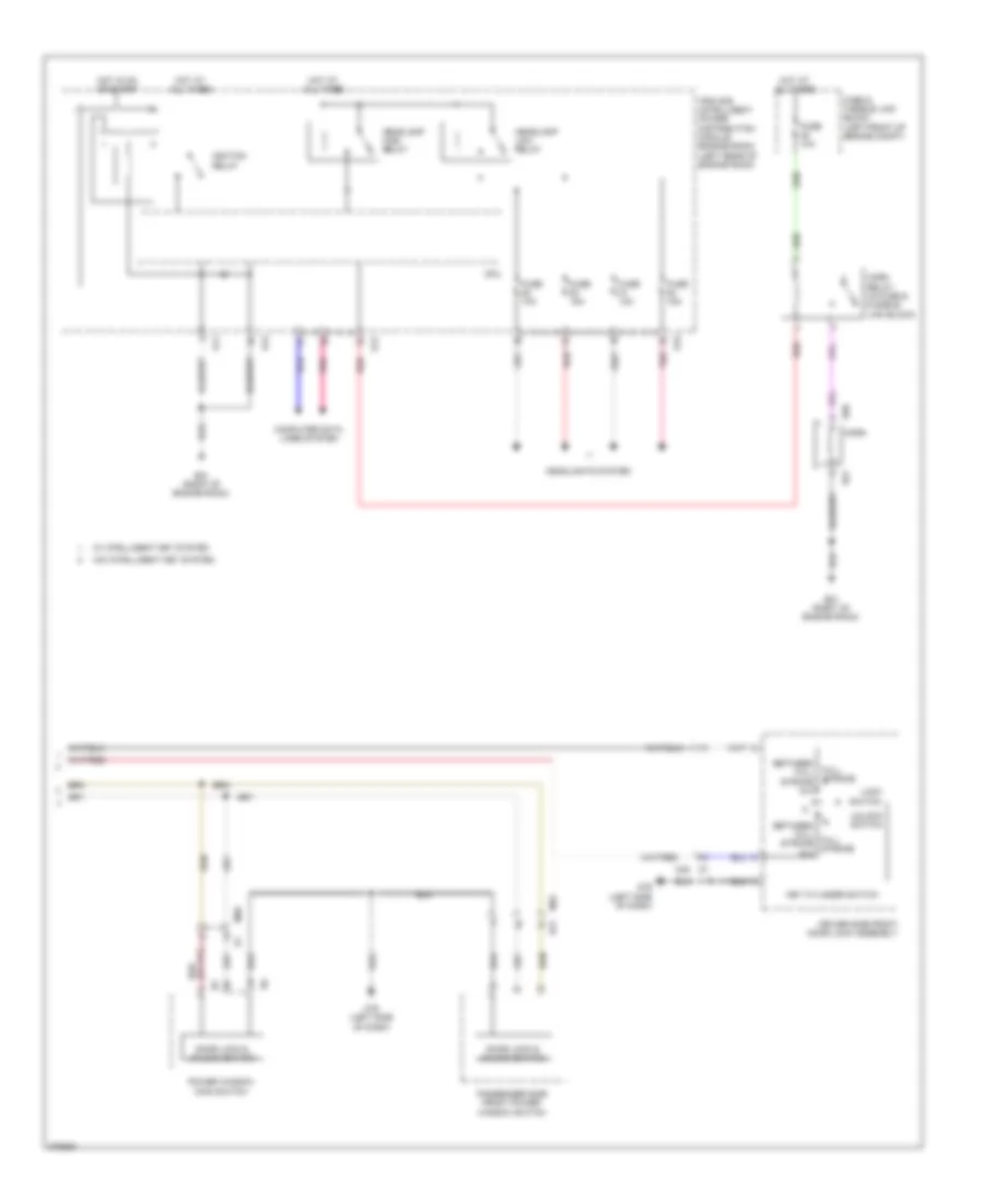 Forced Entry Wiring Diagram 2 of 2 for Nissan Cube 2012