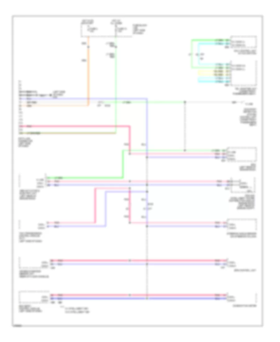 Computer Data Lines Wiring Diagram for Nissan Cube 2012