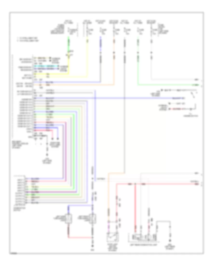 Exterior Lamps Wiring Diagram 1 of 2 for Nissan Cube 2012