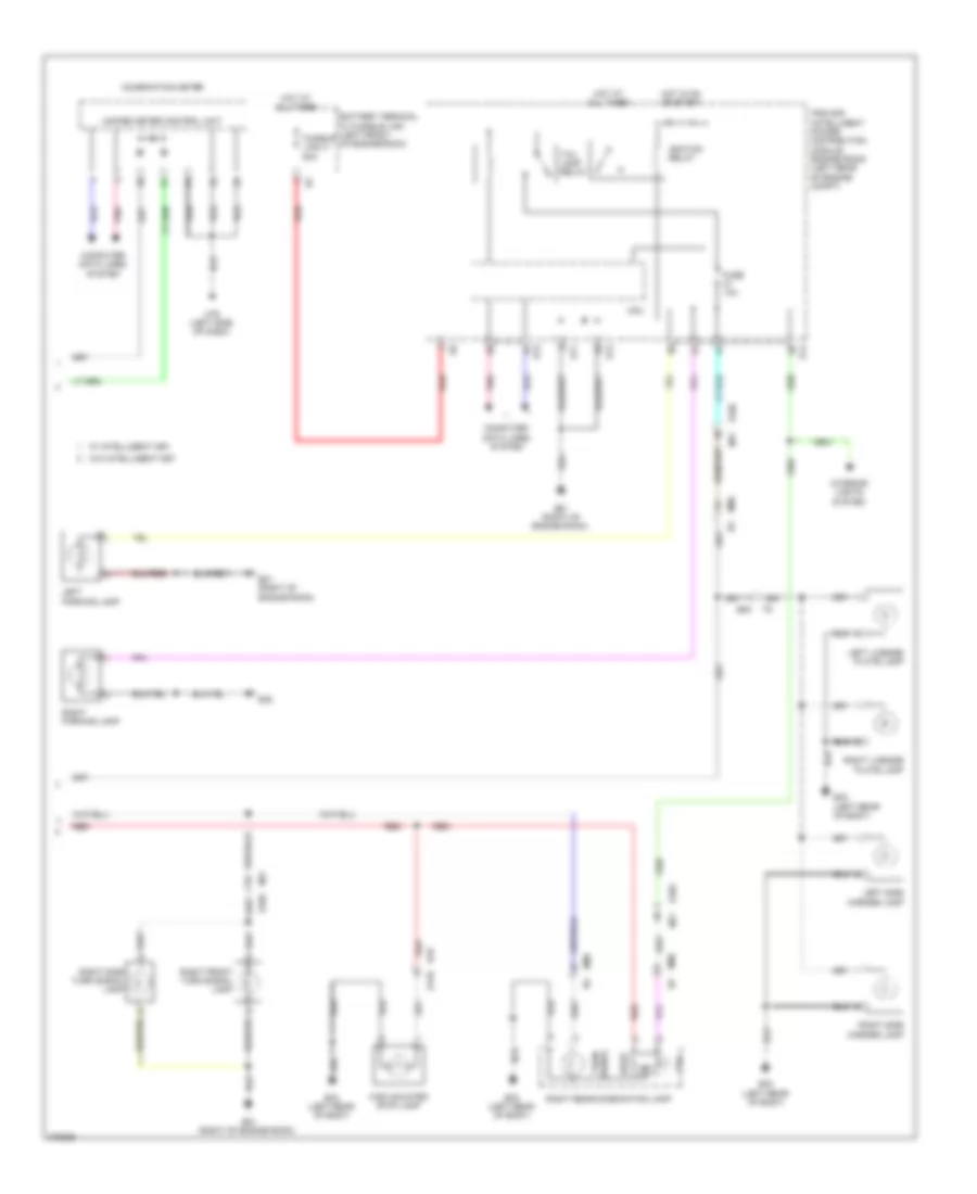 Exterior Lamps Wiring Diagram (2 of 2) for Nissan Cube 2012