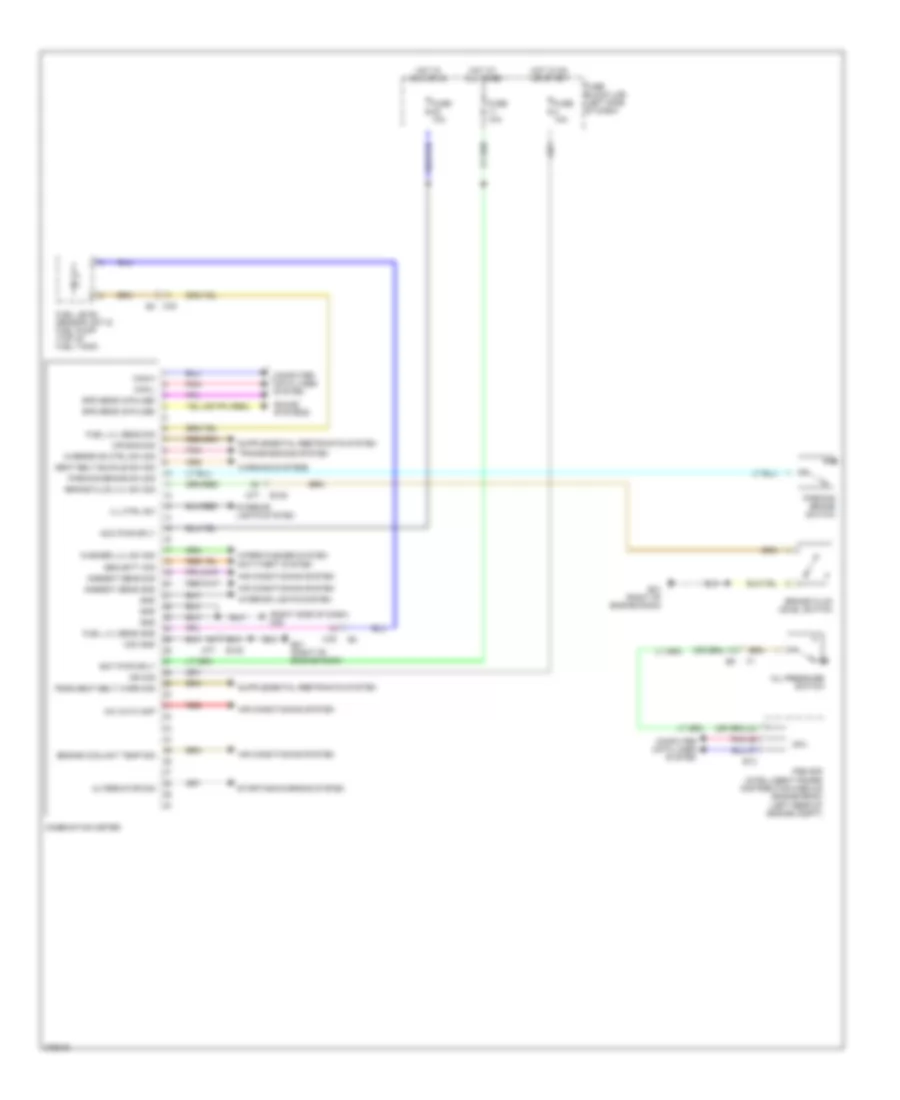 Instrument Cluster Wiring Diagram for Nissan Cube 2012