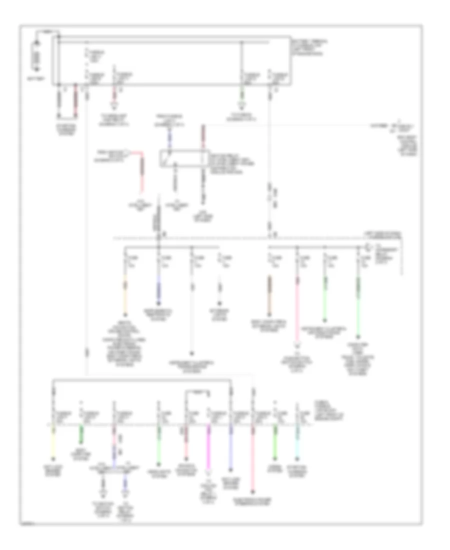 Power Distribution Wiring Diagram 1 of 3 for Nissan Cube 2012