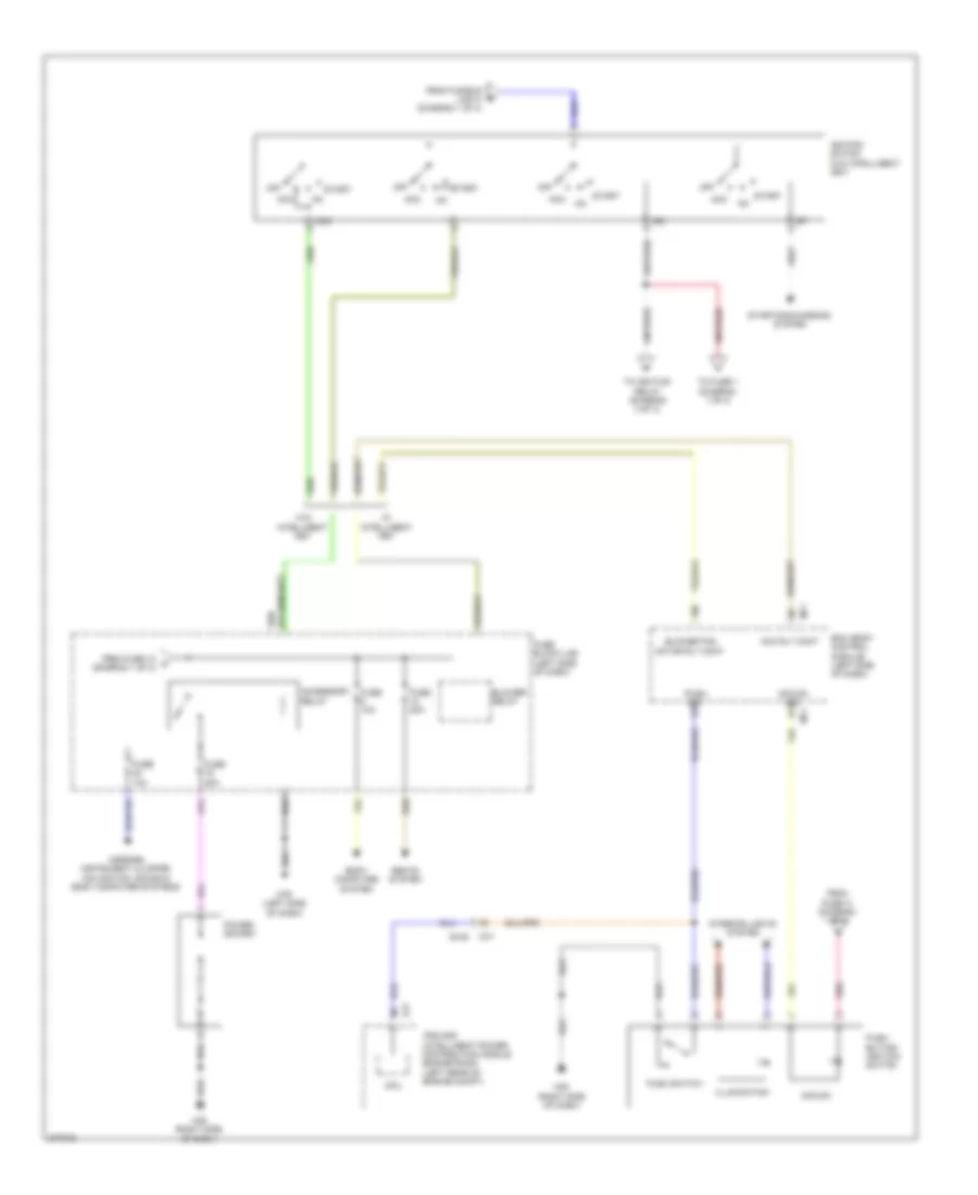Power Distribution Wiring Diagram (2 of 3) for Nissan Cube 2012