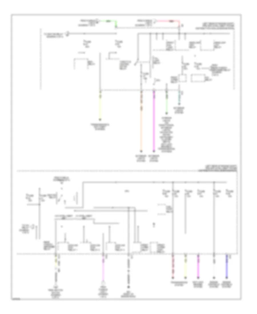 Power Distribution Wiring Diagram 3 of 3 for Nissan Cube 2012
