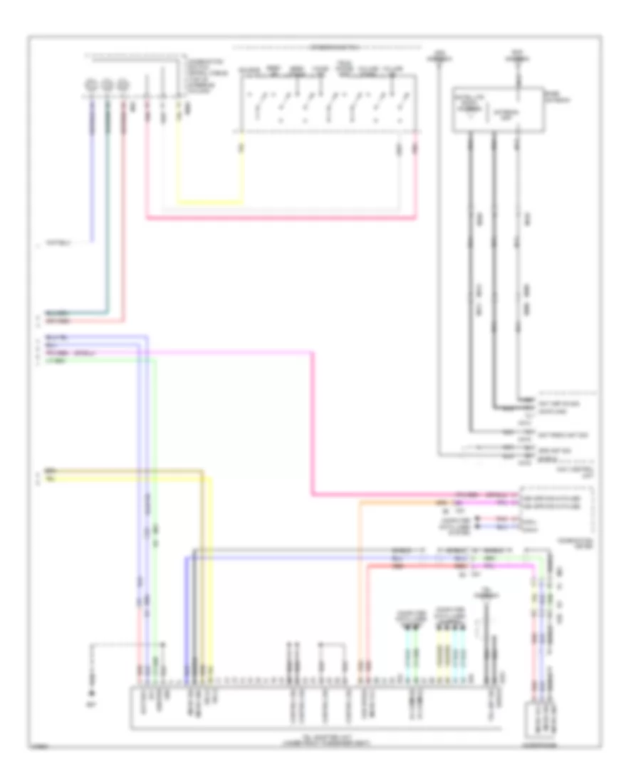 Radio Wiring Diagram with Navigation 2 of 2 for Nissan Cube 2012