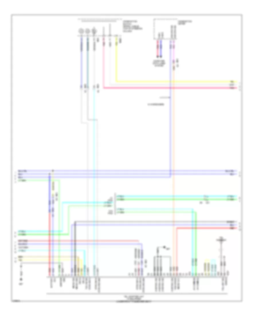 Radio Wiring Diagram, without Navigation (2 of 3) for Nissan Cube 2012