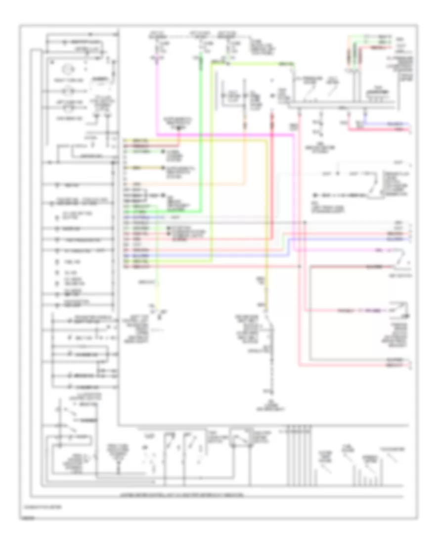 Instrument Cluster Wiring Diagram 1 of 2 for Nissan 350Z 2008