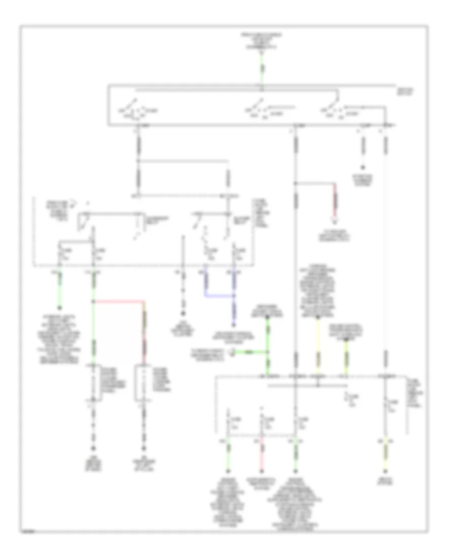 Power Distribution Wiring Diagram (2 of 3) for Nissan 350Z 2008