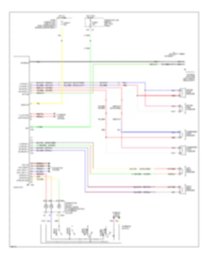 Radio Wiring Diagram, Except Bose for Nissan 350Z 2008