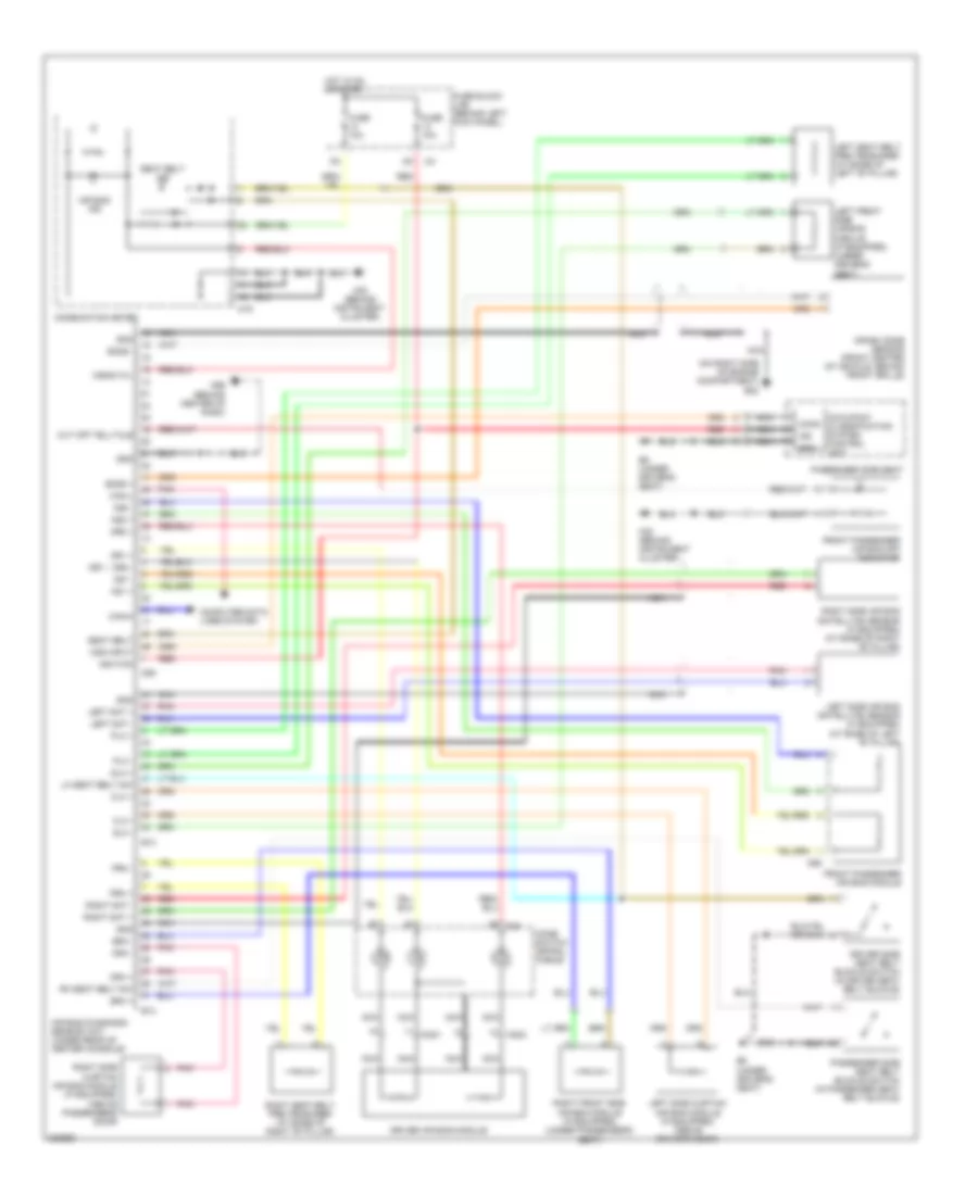 Supplemental Restraints Wiring Diagram for Nissan 350Z 2008