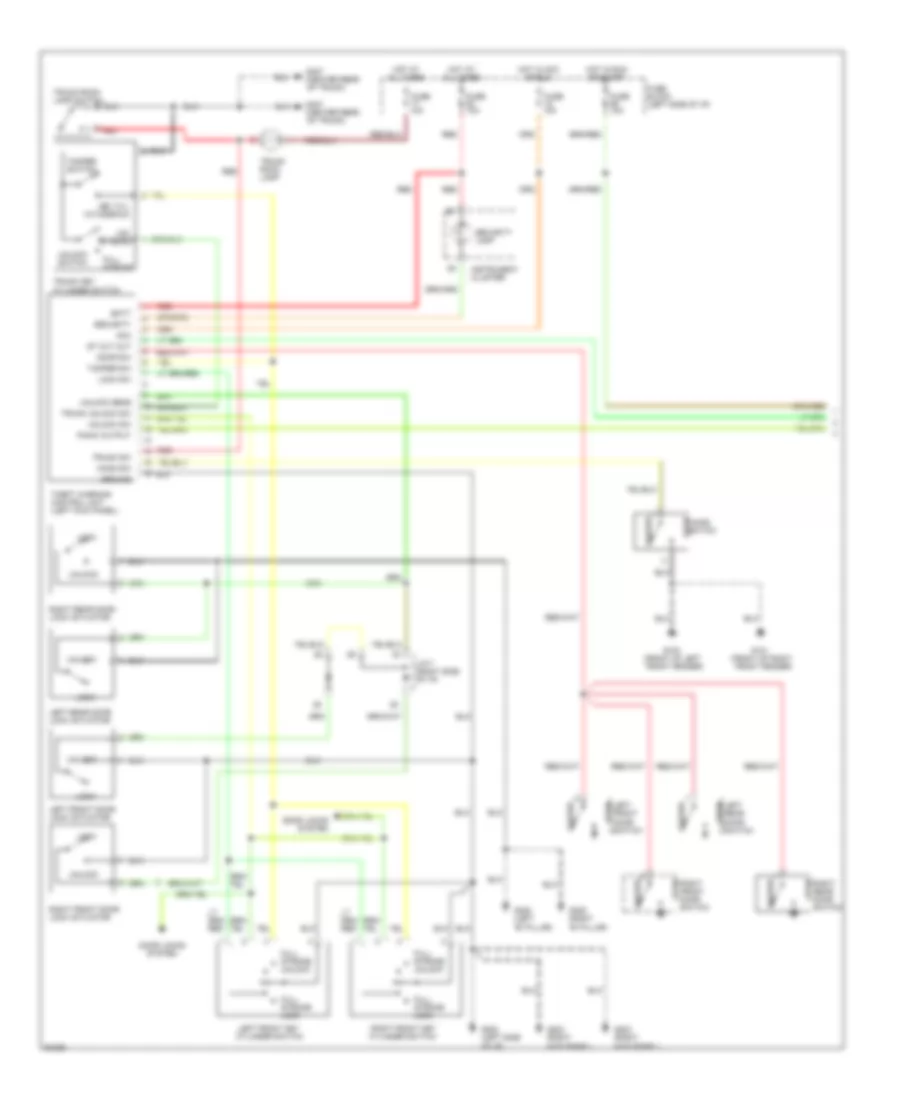 Anti theft Wiring Diagram 1 of 2 for Nissan Altima XE 1997