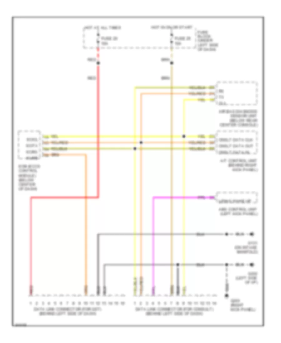 Computer Data Lines for Nissan Altima XE 1997