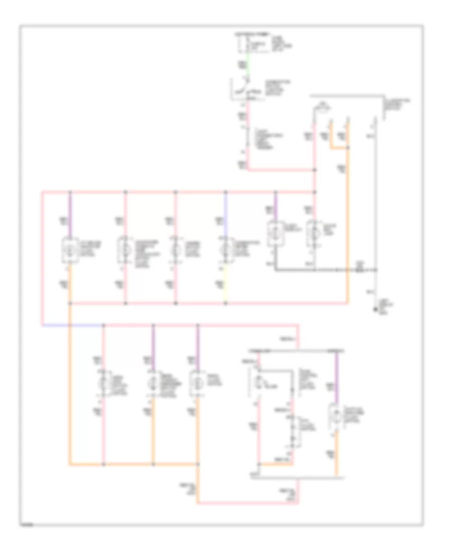 Instrument Illumination Wiring Diagram for Nissan Altima XE 1997