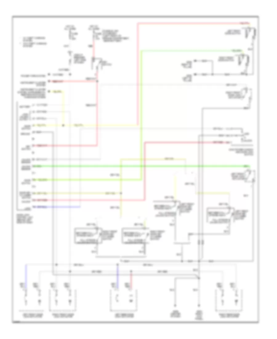 Power Door Lock Wiring Diagram for Nissan Altima XE 1997