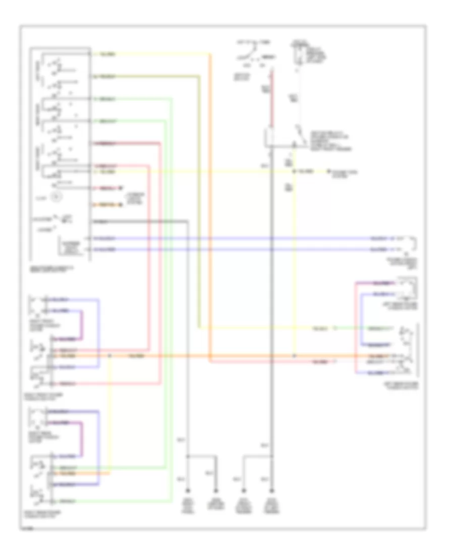 Power Window Wiring Diagram for Nissan Altima XE 1997