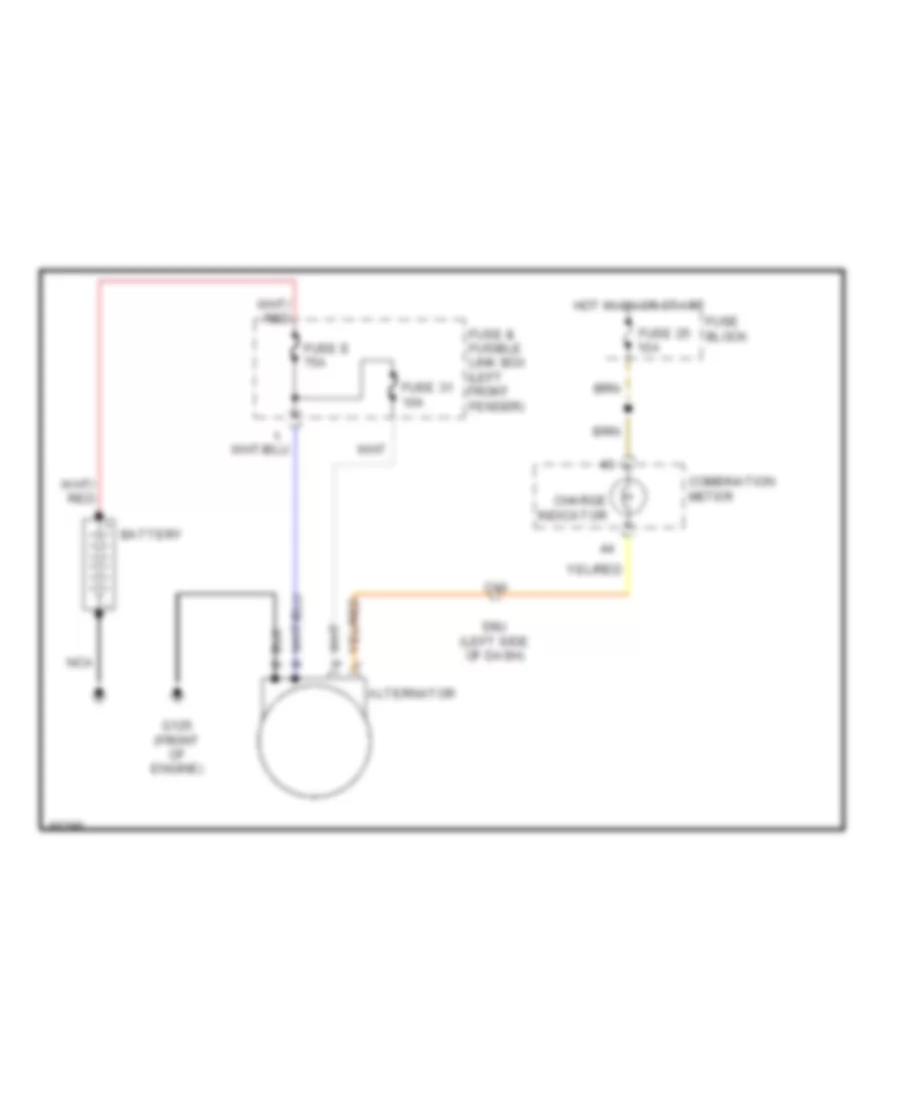 Charging Wiring Diagram for Nissan Altima XE 1997