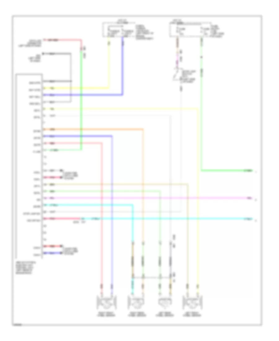 Anti lock Brakes Wiring Diagram 1 of 2 for Nissan Cube S 2012