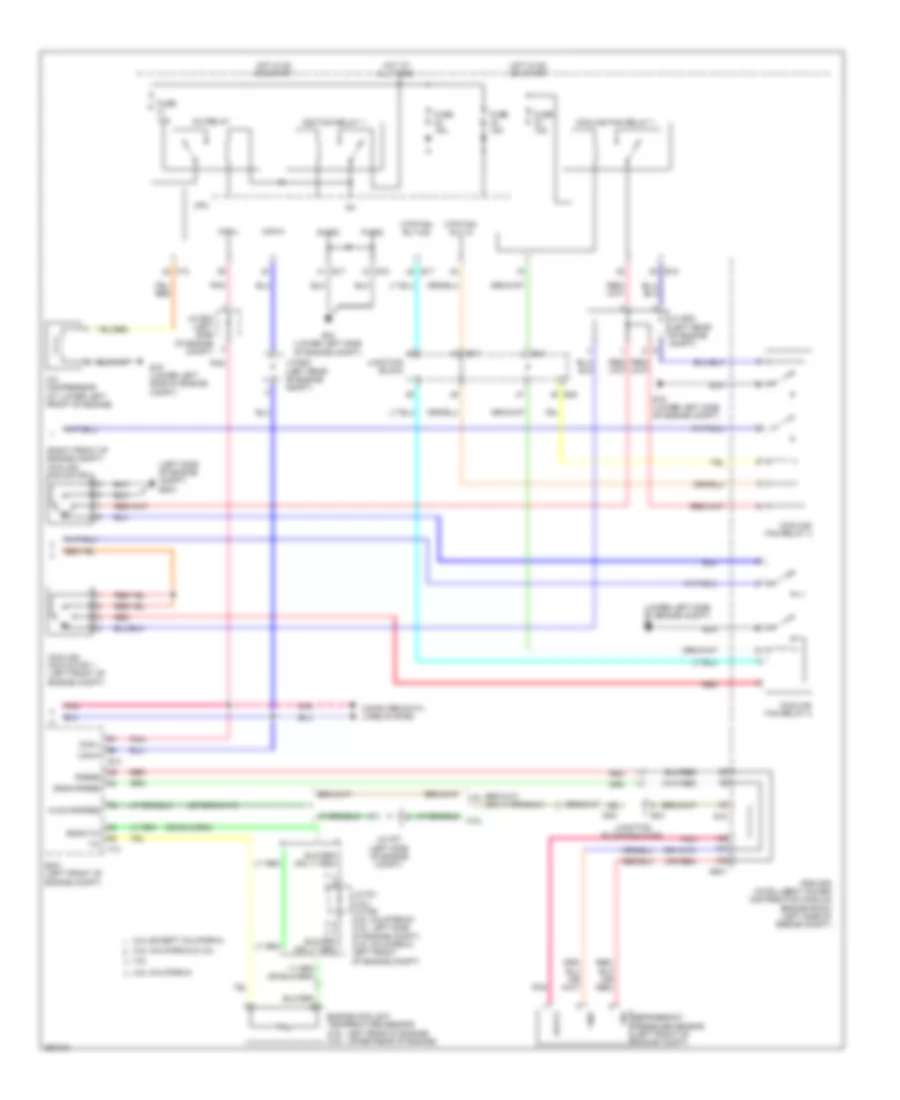 Manual AC Wiring Diagram, Except Hybrid (2 of 2) for Nissan Altima 2008
