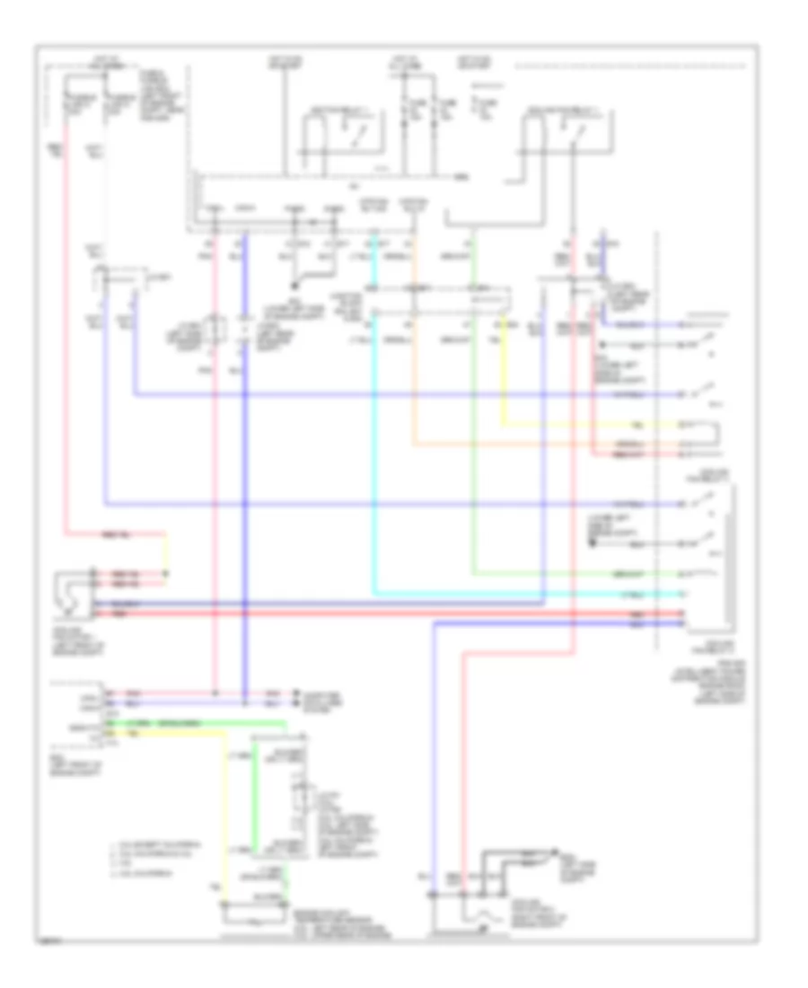 Cooling Fan Wiring Diagram Except Hybrid for Nissan Altima 2008