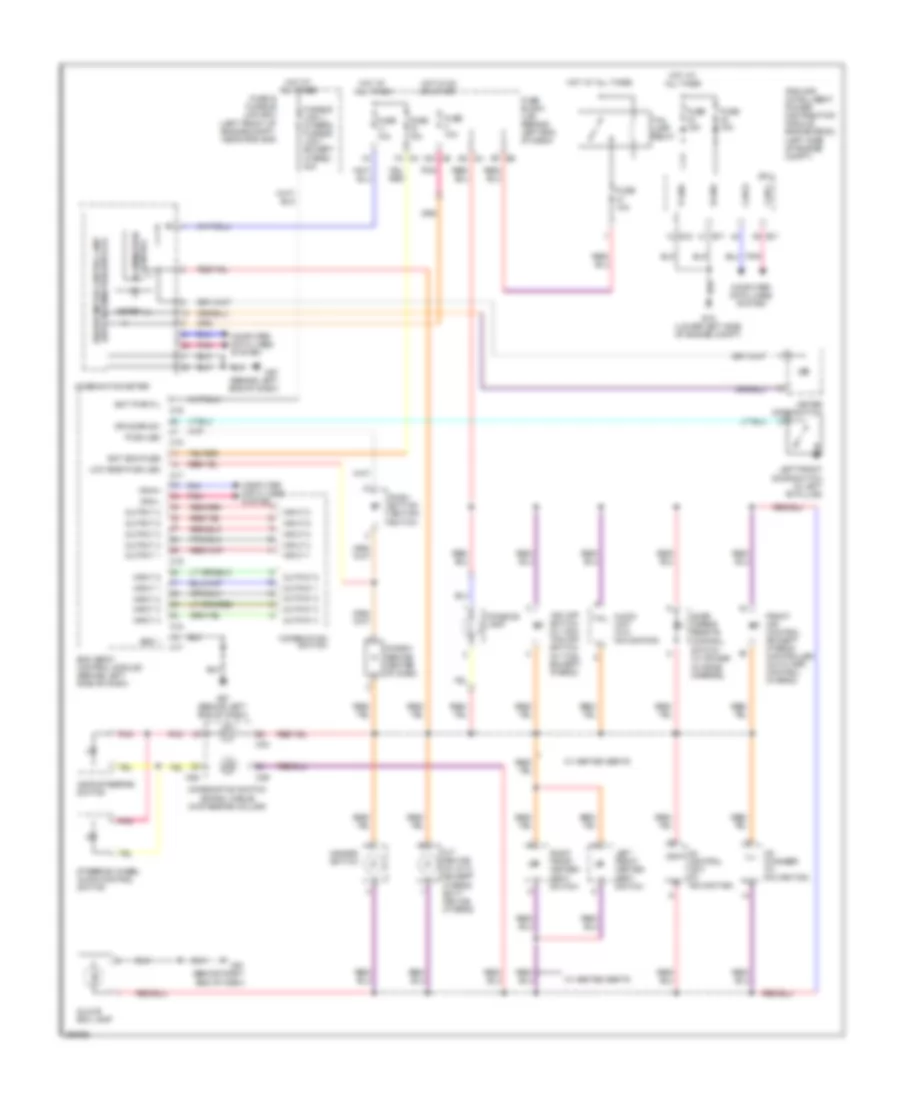 Instrument Illumination Wiring Diagram for Nissan Altima 2008