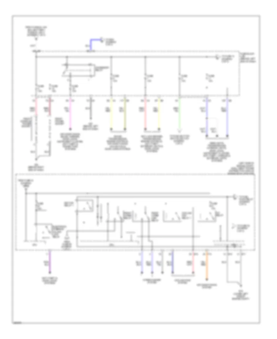 Power Distribution Wiring Diagram, Except Hybrid (2 of 3) for Nissan Altima 2008