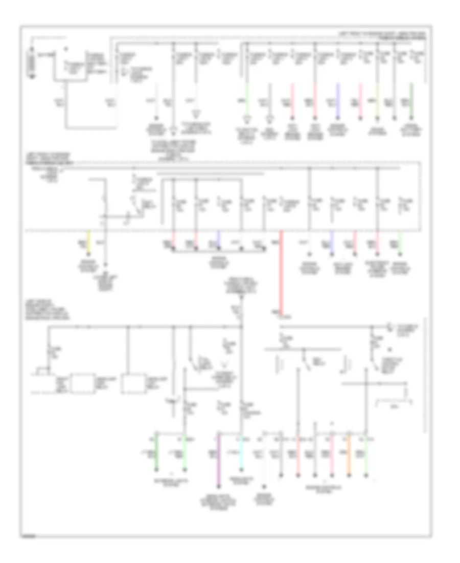 Power Distribution Wiring Diagram, Hybrid (1 of 3) for Nissan Altima 2008
