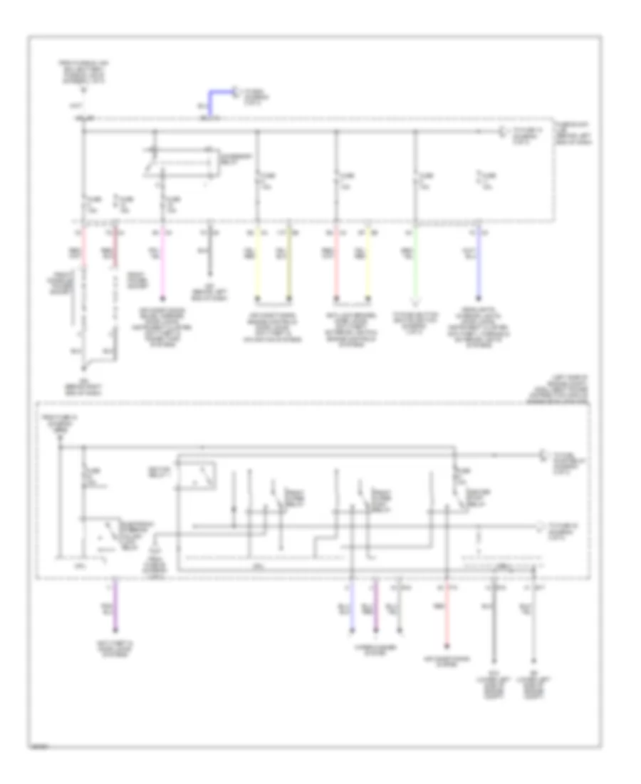 Power Distribution Wiring Diagram, Hybrid (2 of 3) for Nissan Altima 2008