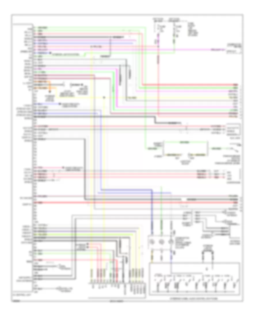 Bose Radio Wiring Diagram, Sedan with Navigation (1 of 2) for Nissan Altima 2008