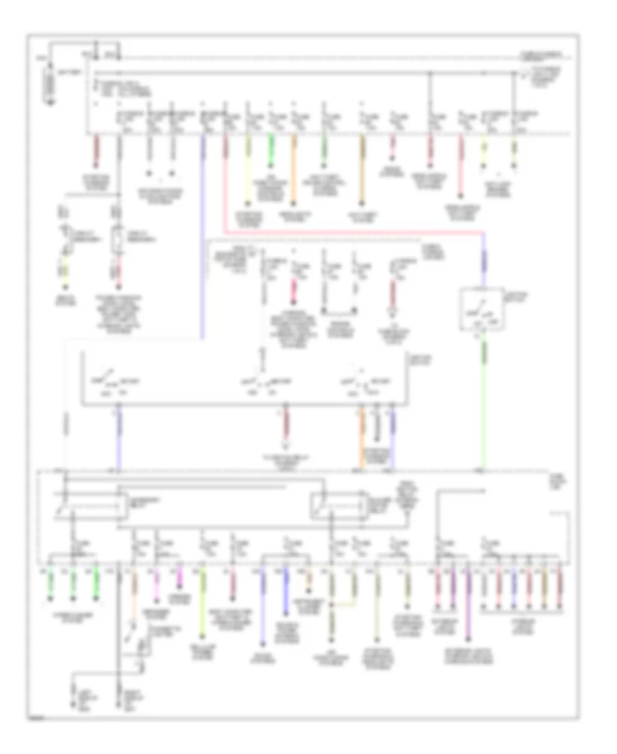 Power Distribution Wiring Diagram 1 of 2 for Nissan Maxima GLE 1997