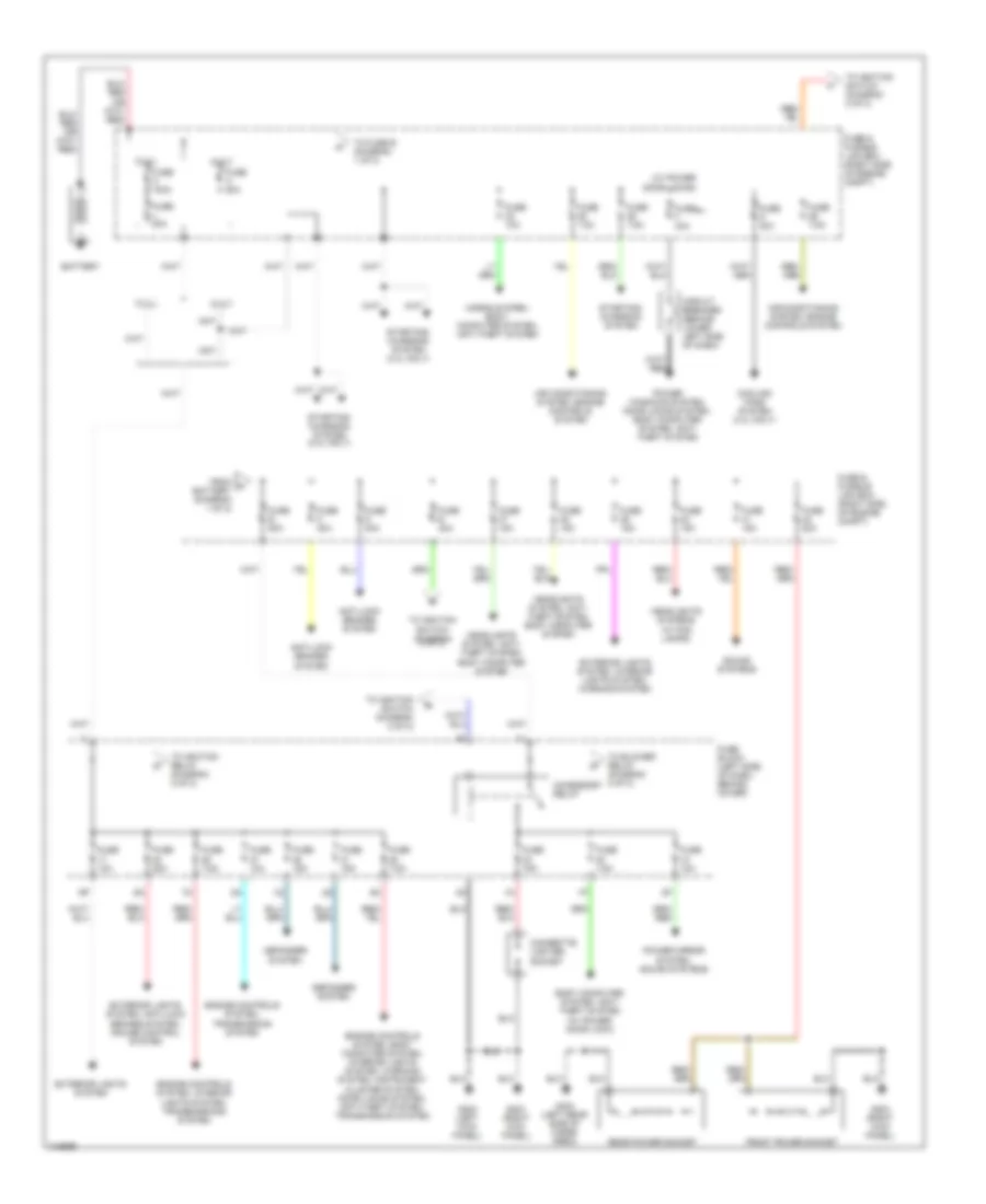 Power Distribution Wiring Diagram 1 of 2 for Nissan Xterra SE 2001