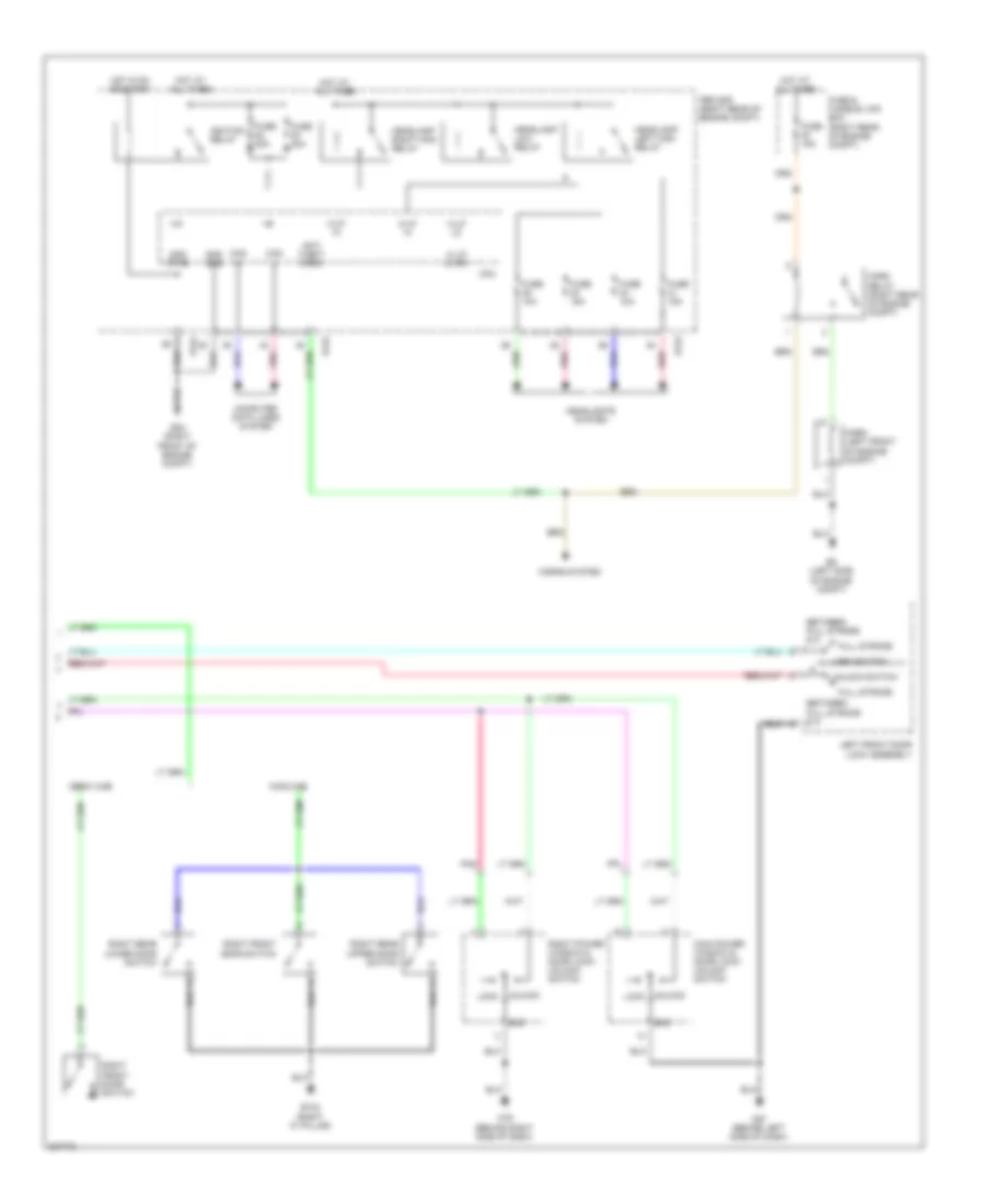 Forced Entry Wiring Diagram 2 of 2 for Nissan Frontier LE 2010