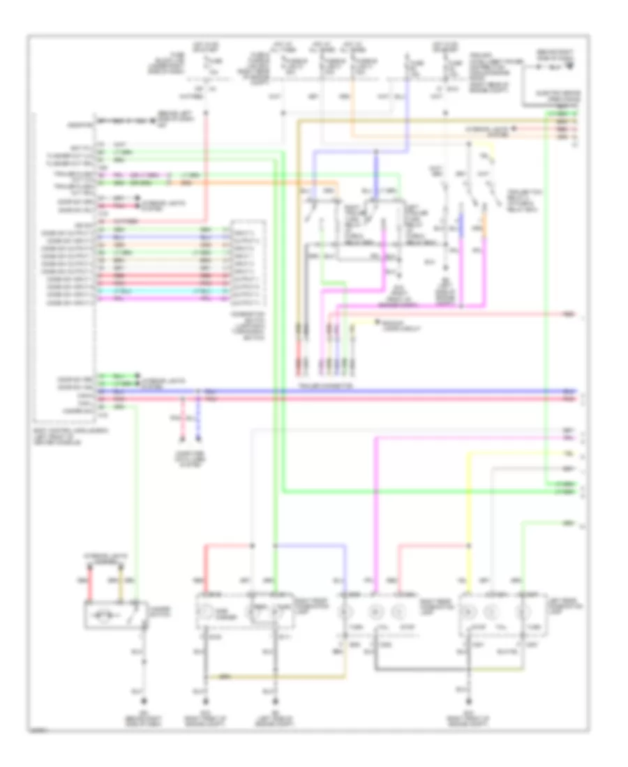 Exterior Lamps Wiring Diagram (1 of 2) for Nissan Frontier LE 2010